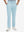 Front lower body shot of model wearing light blue straight fit lightweight dress golf pants