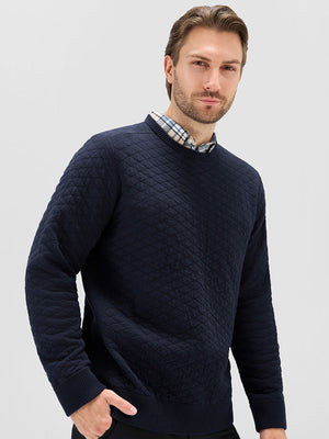 100% Cotton Knit Crew Neck Sweater