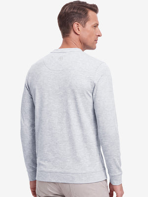 Micro-Fleece Lining Lightweight Heather Sweatshirt