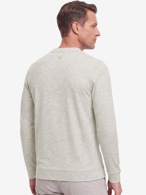 Micro-Fleece Lining Lightweight Heather Sweatshirt