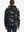Back angle of the Polar Fleece Sweatshirt in Black Camo, model turns head slightly for casual style.