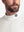 Front shot from nose to chest of model wearing beige warm brushed mock neck golf t shirt