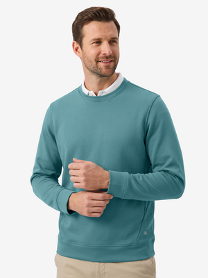Ultra-Comfort Velour Lining Crew-Neck Sweatshirts