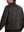 Men's Micro Suede Bomber Jacket With Jacquard Rib Trim