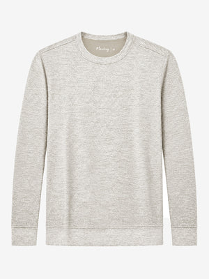 Micro-Fleece Lining Lightweight Heather Sweatshirt