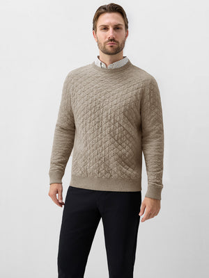 100% Cotton Knit Crew Neck Sweater