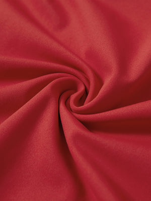 Fabric detail of youth long sleeve hoodied with kangaroo pocket, soft knit texture with red tone