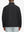 Back half-body shot of the model showcasing the sleek fit of the Black Softshell Jacket