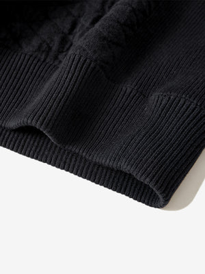 100% Cotton Knit Crew Neck Sweater