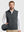 Nylon Blend Stripe Texture Golf Vest with 5 Pockets