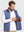 Nylon Blend Stripe Texture Golf Vest with 5 Pockets