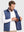 Nylon Blend Stripe Texture Golf Vest with 5 Pockets