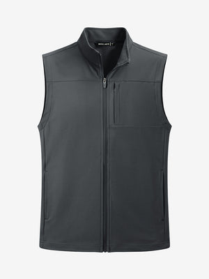 Nylon Blend Stripe Texture Golf Vest with 5 Pockets