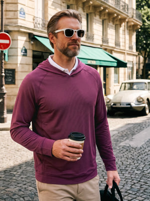 Pin Stripes Lightweight Hoodies Sweatshirts with Pockets